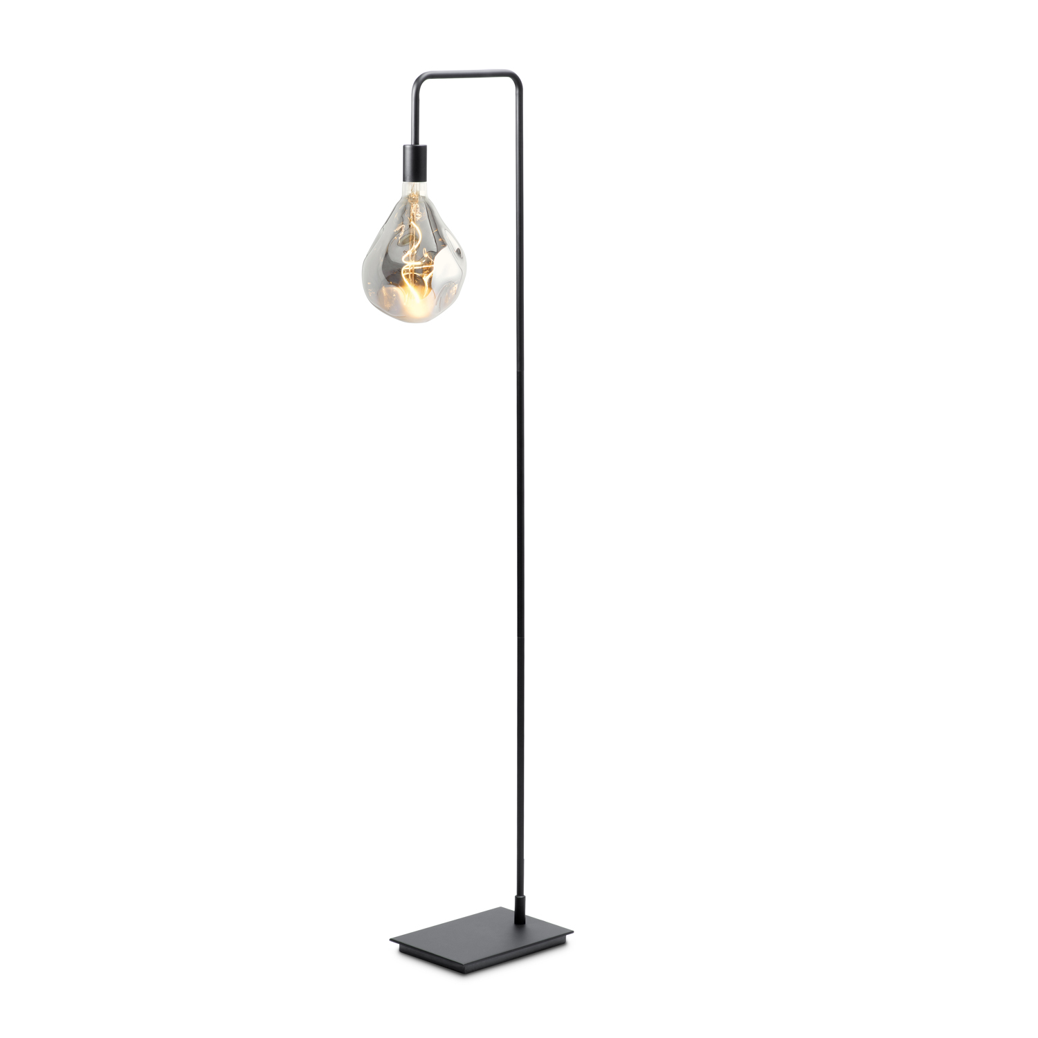 Prospect Floor Lamp Matte Black, Edison Light Bulb Standing Lamp